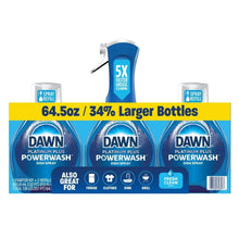 Dawn Powerwash dish soap spray starter kit with three blue bottles
