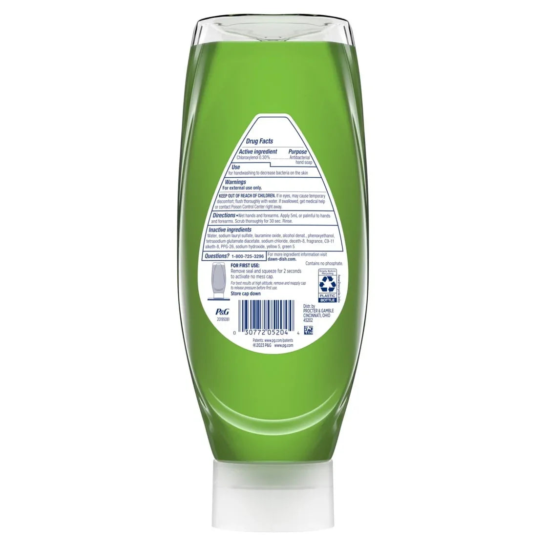 Dawn Ultra Antibacterial EZ-Squeeze Hand Soap, Apple Blossom, 6x22 fl oz