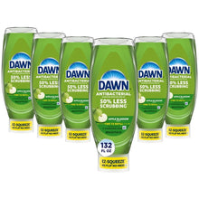 Six-pack of green EZ-Squeeze antibacterial hand soap bottles, Apple Blossom
