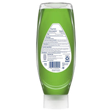 Back of green EZ-Squeeze antibacterial hand soap bottle with label details