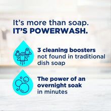 Promotional graphic: “It’s powerwash” with 3 cleaning booster icons
