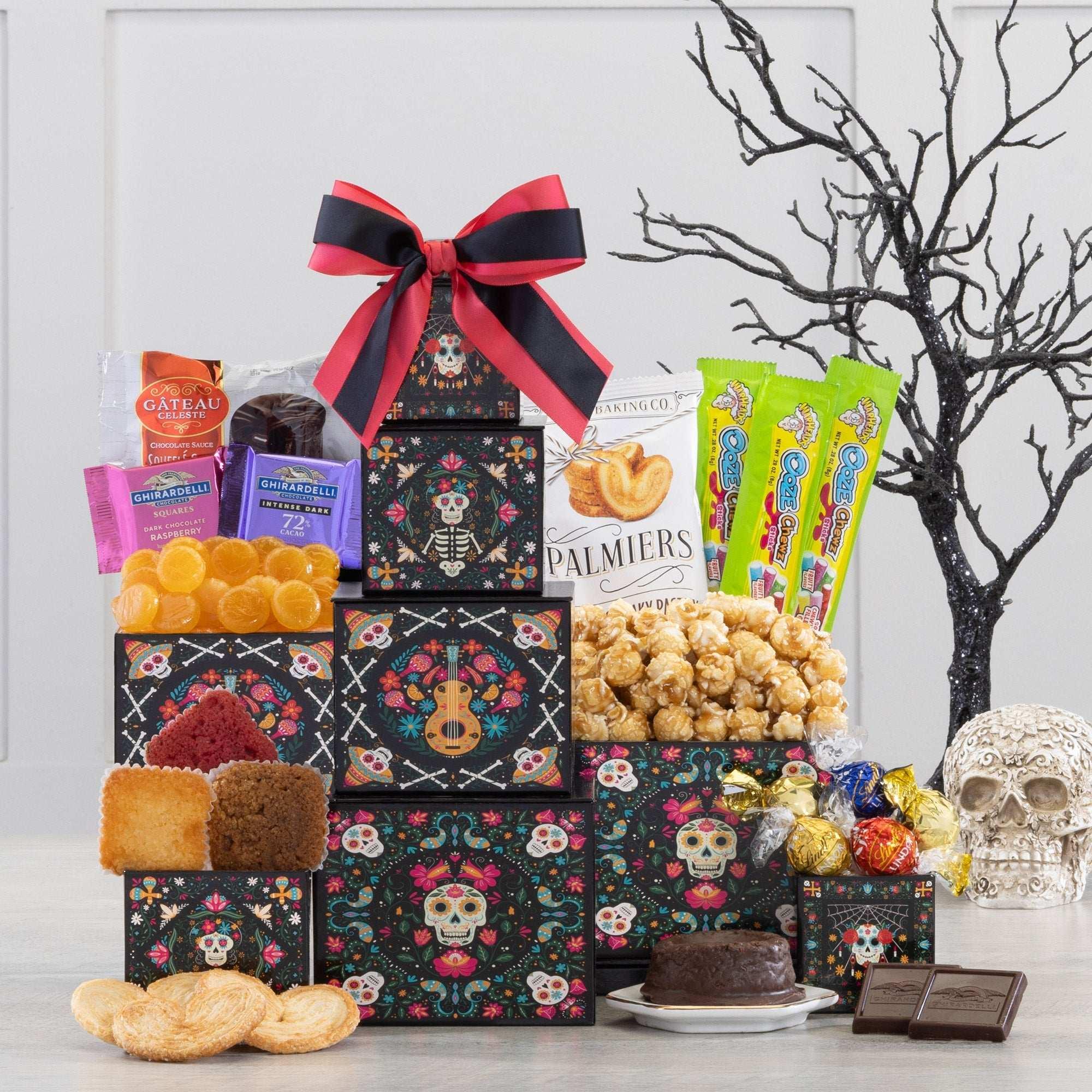 Day of the Dead 4 Tier Tower of Candy Treats - USA MEGA SHOP