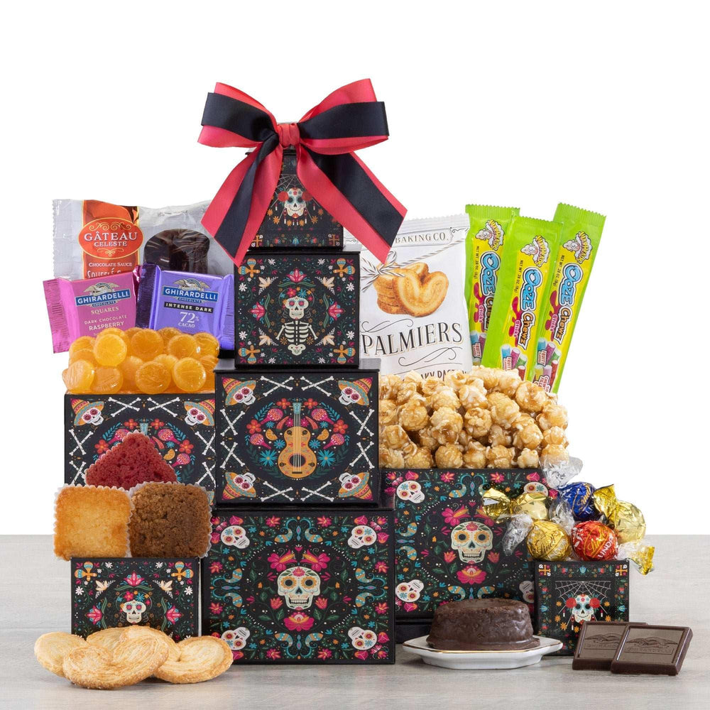 Day of the Dead 4 Tier Tower of Candy Treats - USA MEGA SHOP