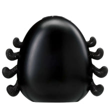 Black LED nightlight shaped like a bat, smooth back view with small nubs