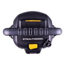 Stealthsonic wet/dry vacuum sound hood with yellow power switch and side vent