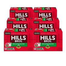 Hills Bros decaffeinated K-Cup® pods, medium roast coffee pack, 12 count recyclable