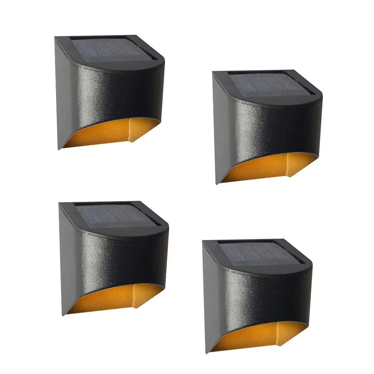 Deck Impressions Aluminum Solar Downcast Deck Lights, 4-Pack