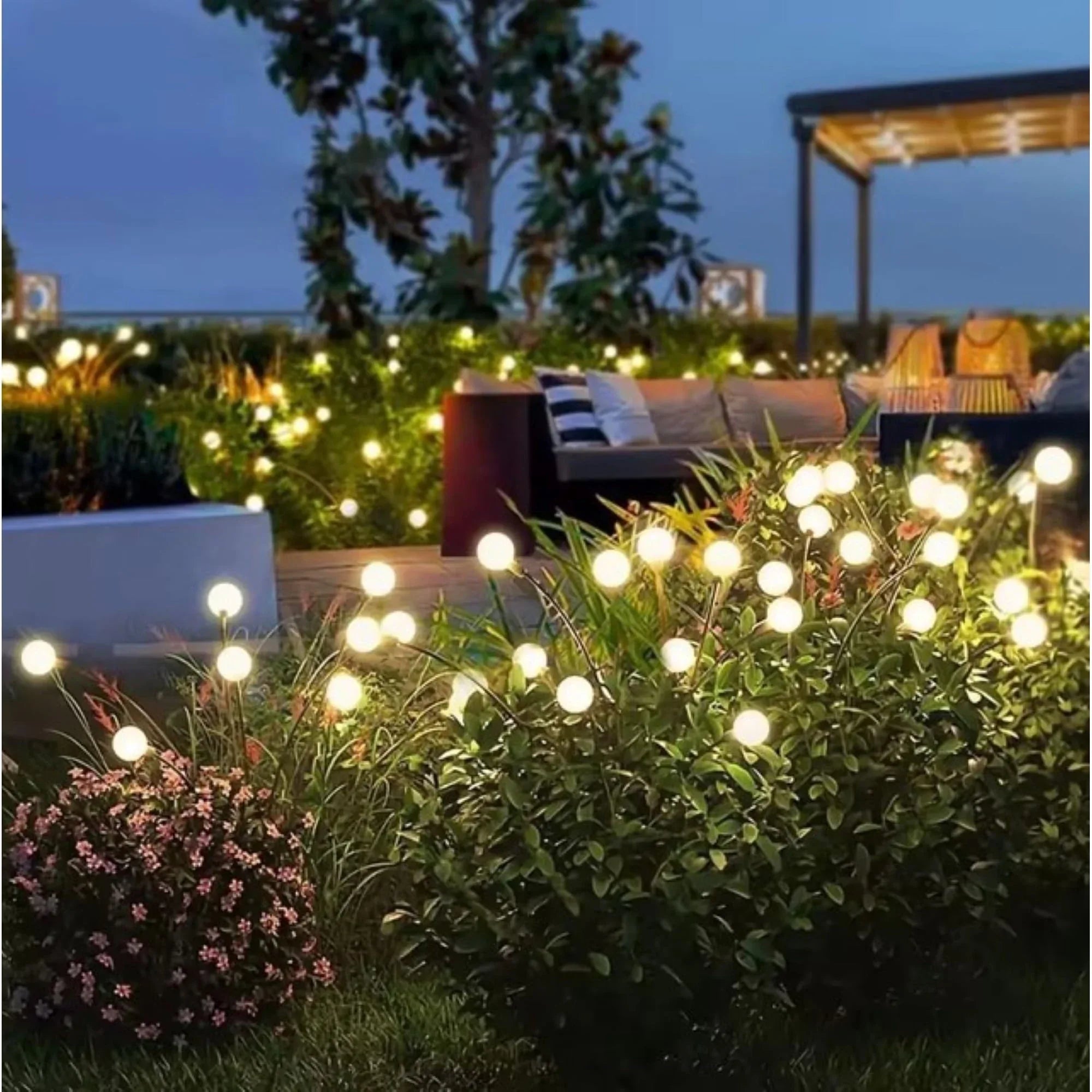 Deck Impressions Multi-Color Solar Firefly Lights, 6-Pack