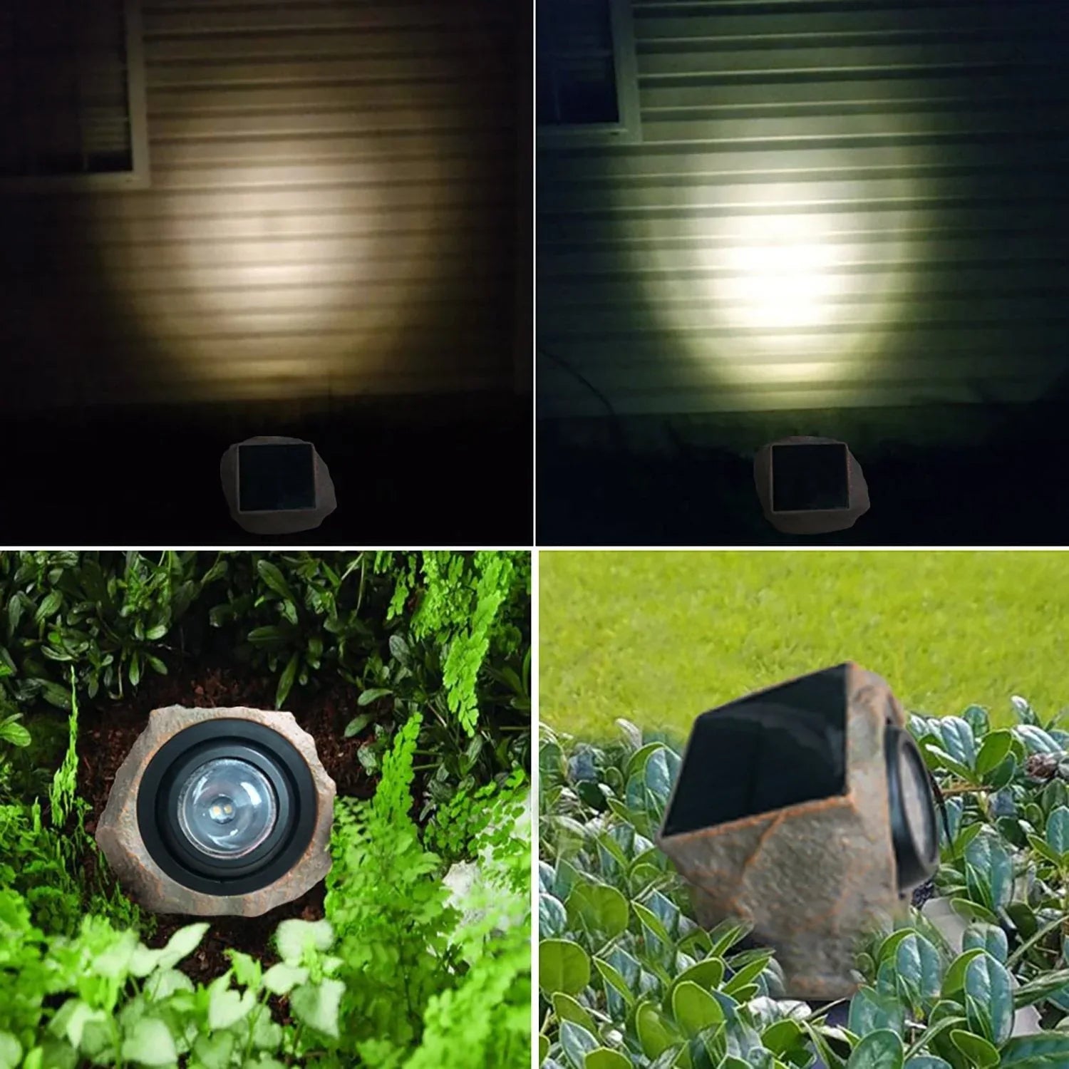 Deck Impressions Sandstone Solar Rock Light - 2 Pack