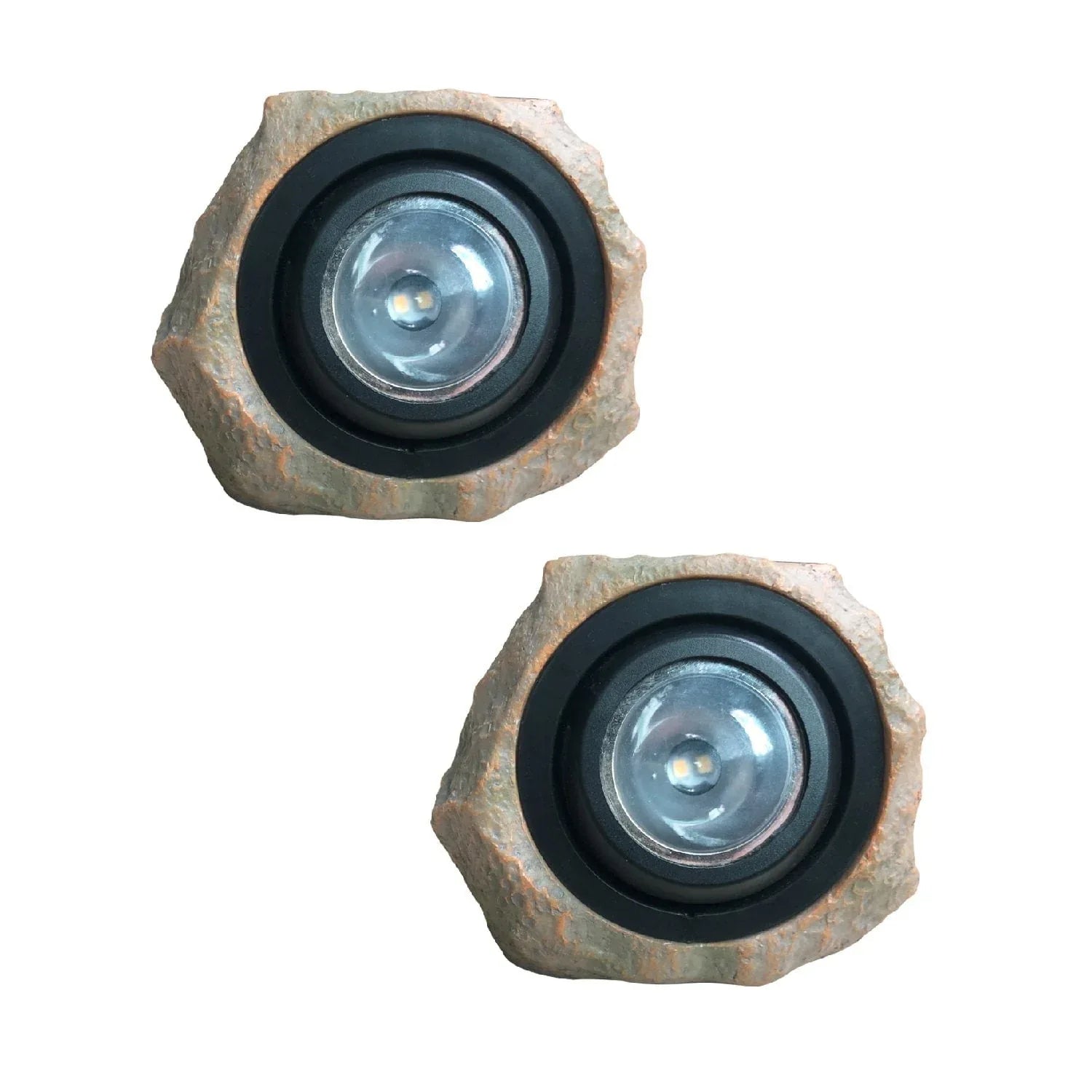 Deck Impressions Sandstone Solar Rock Light - 2 Pack