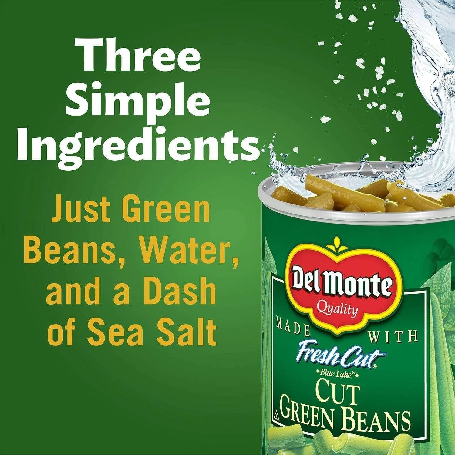 Del Monte Cut Green Beans, 14.5 oz., 8 pk.