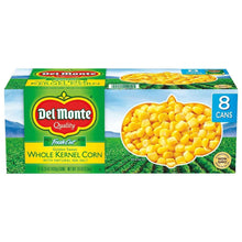 Del Monte whole kernel corn 8-can multipack carton with kernels image