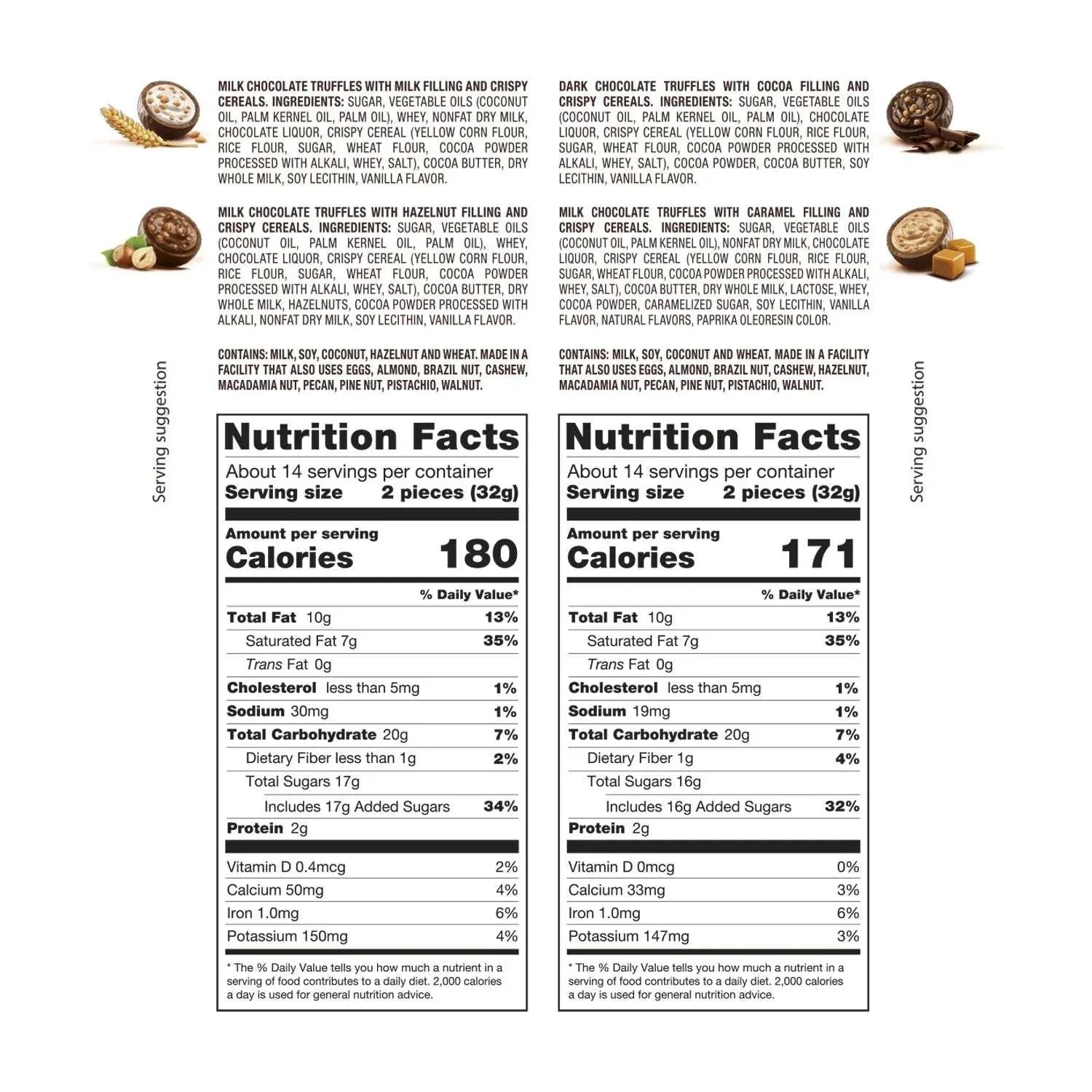 Delicia Fine Italian Chocolate Truffles Gift Tins, 2 pk. - USA MEGA SHOP