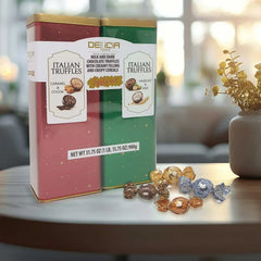 Delicia Fine Italian Chocolate Truffles Gift Tins, 2 pk. - USA MEGA SHOP