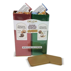 Delicia Fine Italian Chocolate Truffles Gift Tins, 2 pk. - USA MEGA SHOP