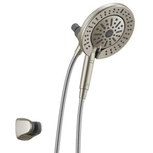 Delta hand shower with round spray face, chrome finish, flexible hose