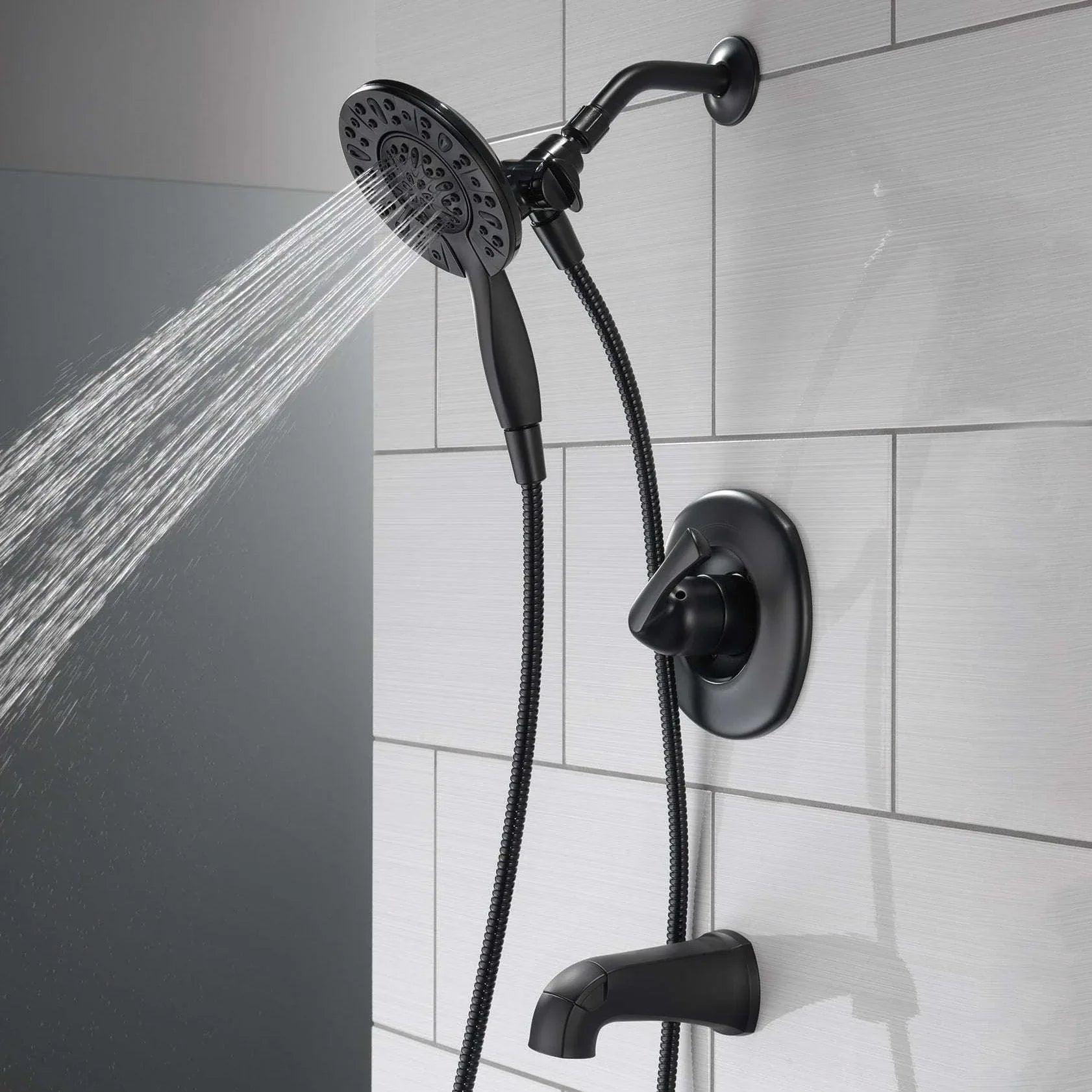 Delta Larkin Bathtub & Shower Faucet with In2ition Shower Head - USA MEGA SHOP