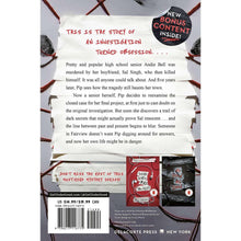 Paperback book back cover with synopsis, bonus content badge, and barcode