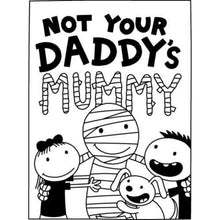Hardcover book cover with Not Your Daddy's title and cartoon family characters