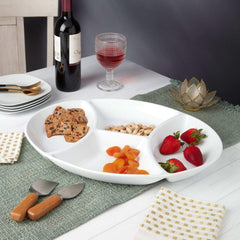 Denmark Stoneware 4-Section Serving Tray - USA MEGA SHOP