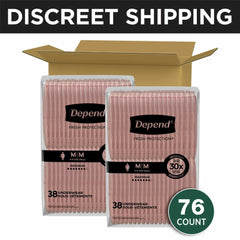 Depend Fresh Protection Incontinence Underwear for Women, Adult Diapers, M, 30 Count