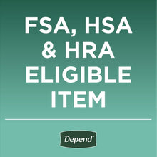 FSA, HSA, and HRA eligible item card for incontinence underwear