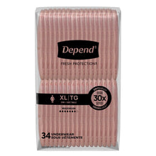 Pink XL incontinence underwear pack, 34 count, 30x protection, 20W+