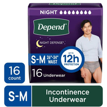 Men's incontinence underwear package, S-M waist 26–34, up to 12h protection