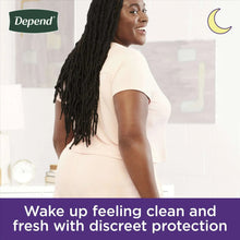 Incontinence underwear worn by woman, discreet overnight style