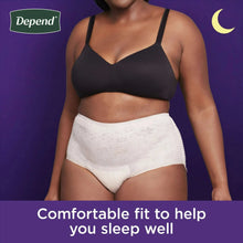 Incontinence underwear worn by woman, white brief style