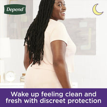 Cream incontinence underwear worn by a woman, discreet protection fit