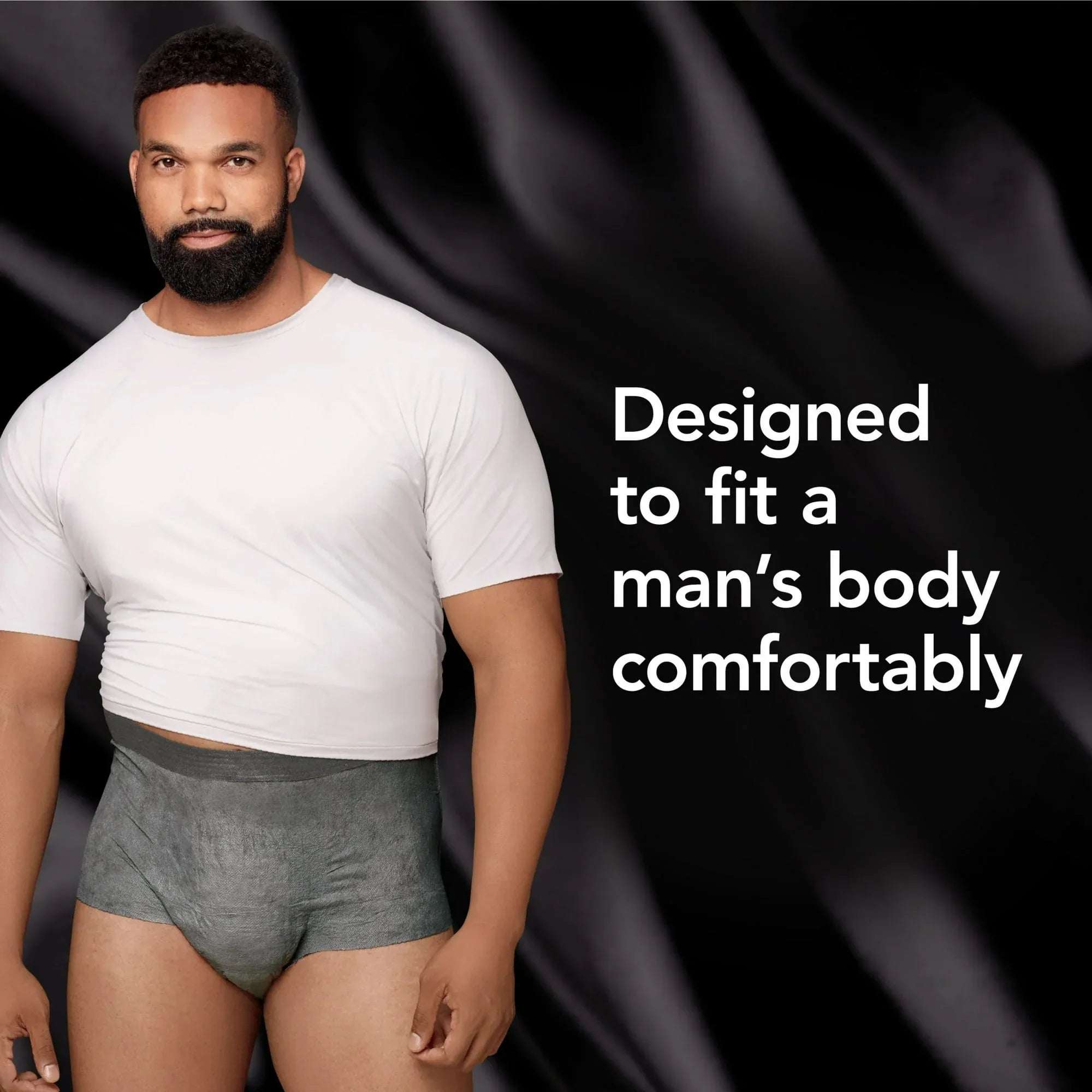 Depend Real Fit Incontinence Underwear for Men, Adult Diapers, S/M, Grey, 14 Count
