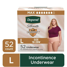 Women's incontinence underwear briefs, light pink, size L