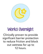 Desitin diaper rash cream label: works overnight with barrier protection up to 12 hours