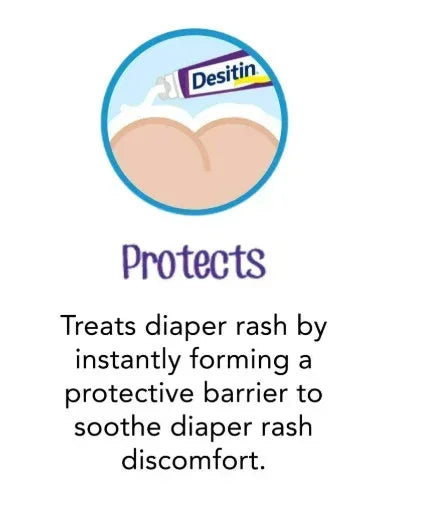 Desitin Maximum Strength Baby Diaper Rash Cream, Butt Paste with Zinc Oxide, 4 oz