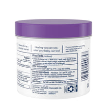 Desitin Maximum Strength diaper rash cream tub back label with ingredient panel