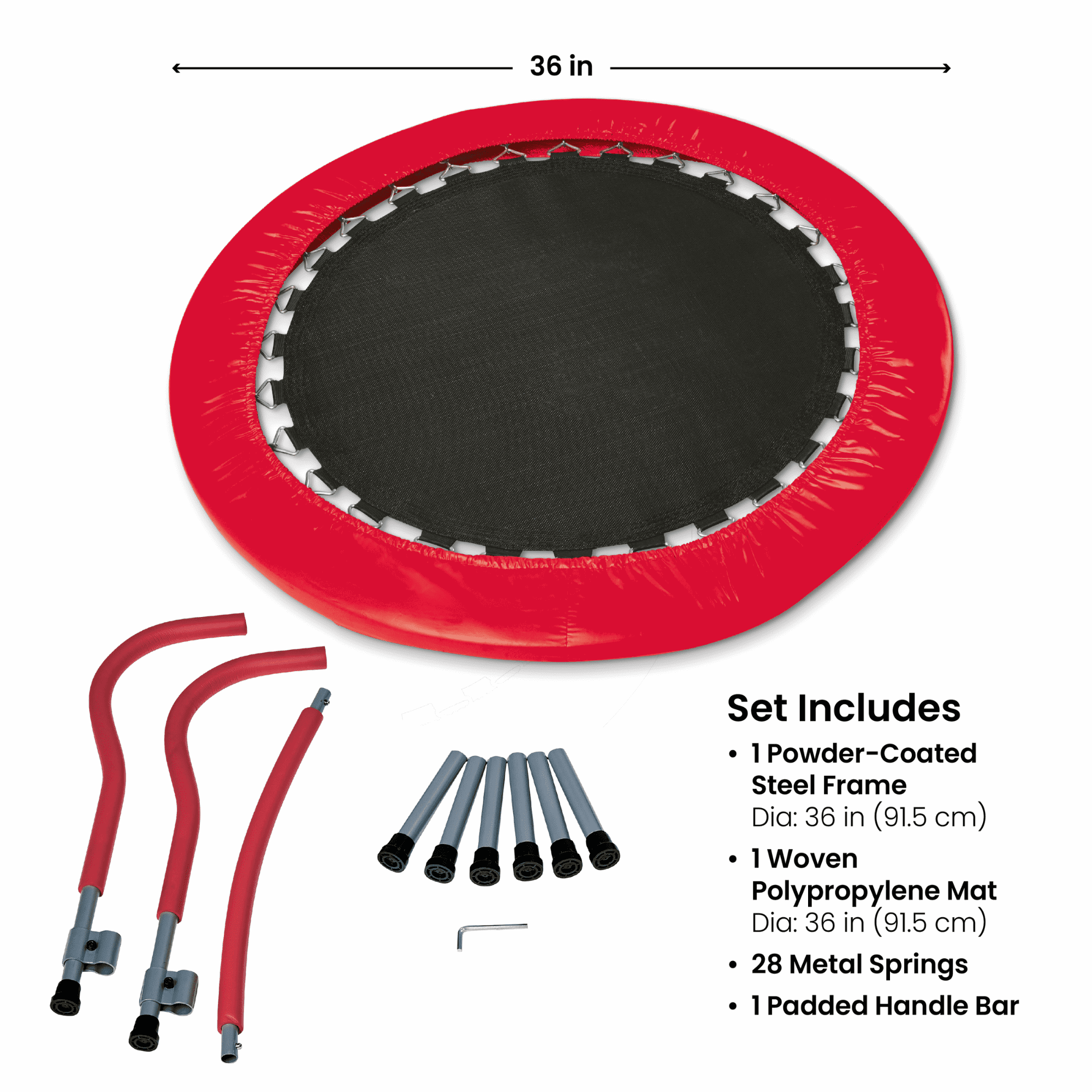 3-Foot Folding Trampoline, 36" Diameter, for Ages 3 and up, by MinnARK