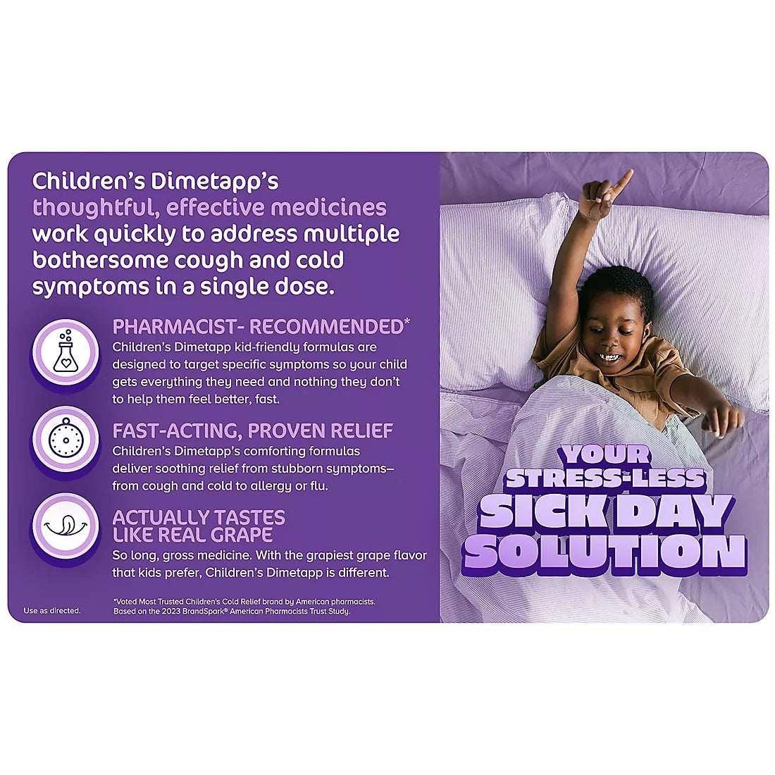 Dimetapp Cold & Cough and Nighttime Cold & Congestion Liquid, Triple Pack, 3 × 4 fl oz