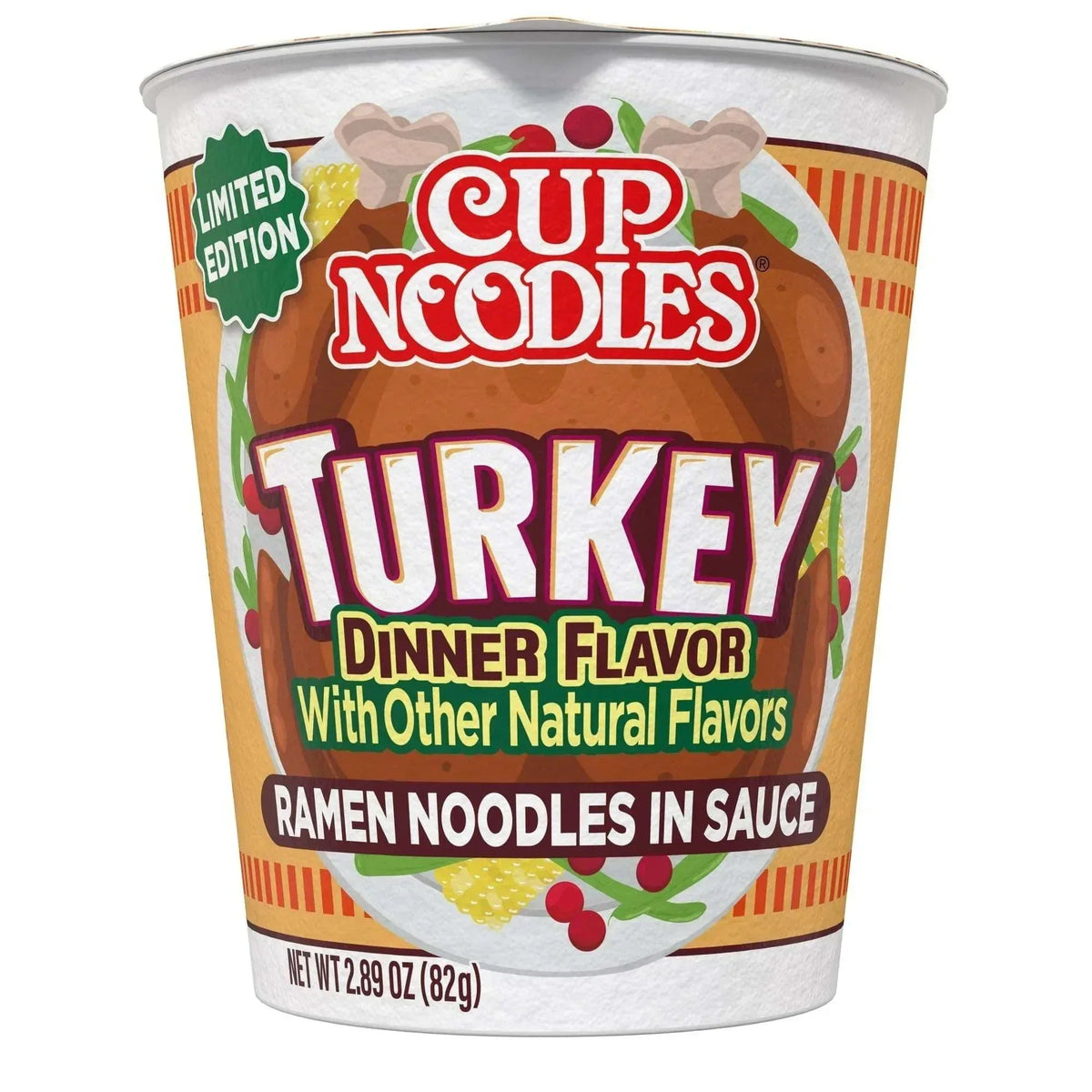 Nissin Foods Cup Noodles Limited Edition Ramen Noodles Turkey Dinner Flavor, 2.75oz Shelf Stable Cup