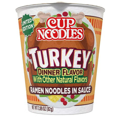 Nissin Foods Cup Noodles Limited Edition Ramen Noodles Turkey Dinner Flavor, 2.75oz Shelf Stable Cup