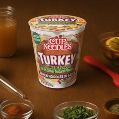 Nissin Foods Cup Noodles Limited Edition Ramen Noodles Turkey Dinner Flavor, 2.75oz Shelf Stable Cup
