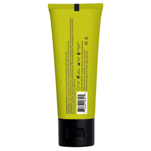 Crisp pear goat milk hand cream tube, back label view with barcode