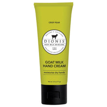 Crisp pear goat milk hand cream tube with brand seal on front
