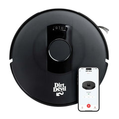 Dirt Devil Robot Vacuum for Carpet and Tile Floors with LIDAR Navigation, Wi-Fi-enabled App, 110 Minute Run-Time for Daily Cleaning, Model #EV3420