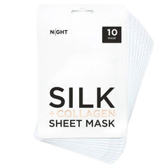Discover NIGHT Firming Silk Collagen Sheet Mask 10-pack