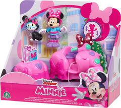 Disney Junior Minnie Mouse Vehicle & Figure Removeable Side Car Pink