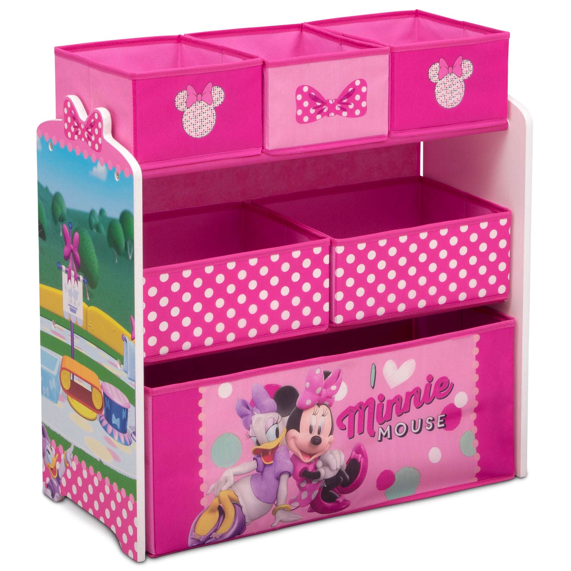 Bluey Design and Store 6 Bin Toy Storage Organizer by Delta Children