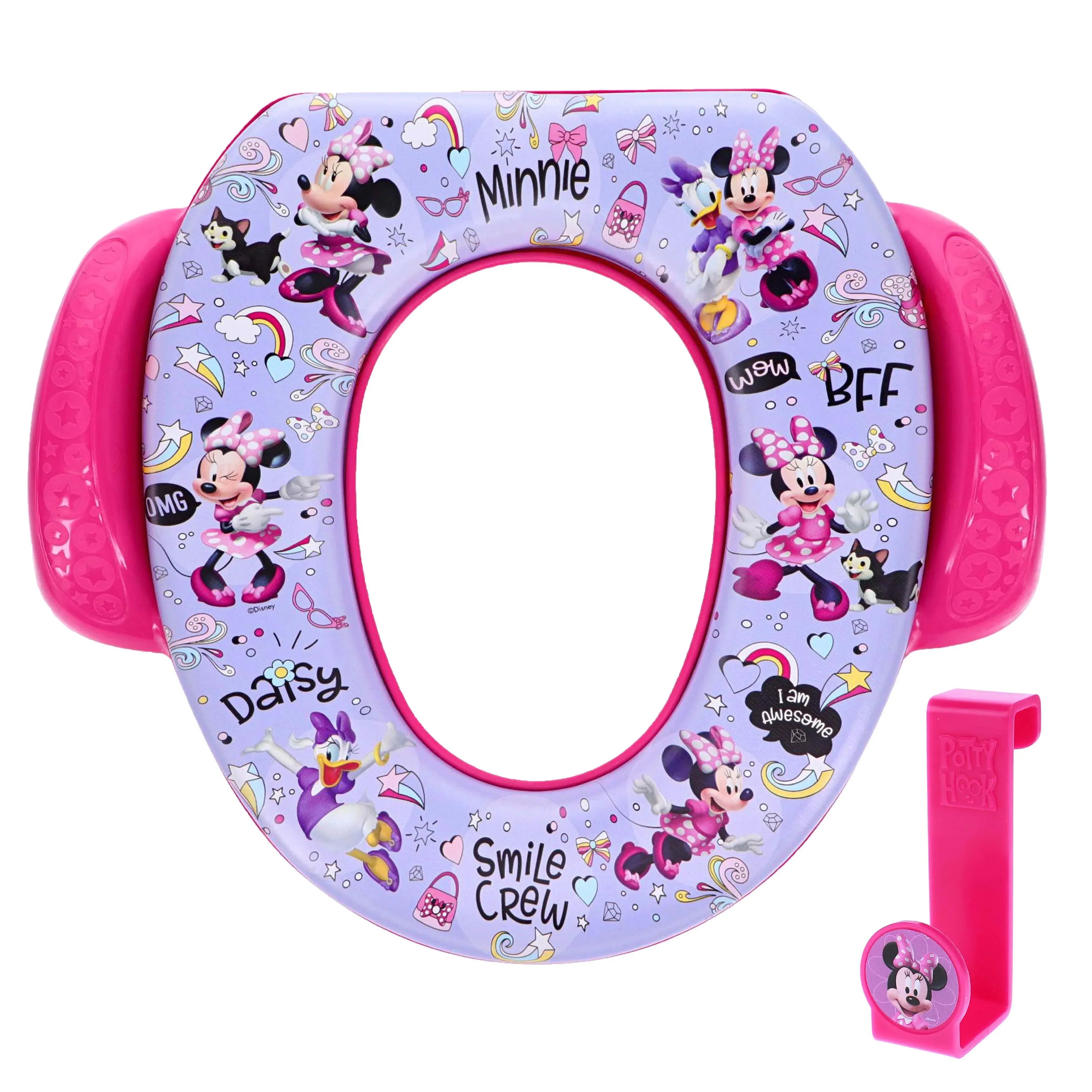 Bluey Soft Potty Training Seat for Toddlers with Hanging Hook, Fits Standard Toilets