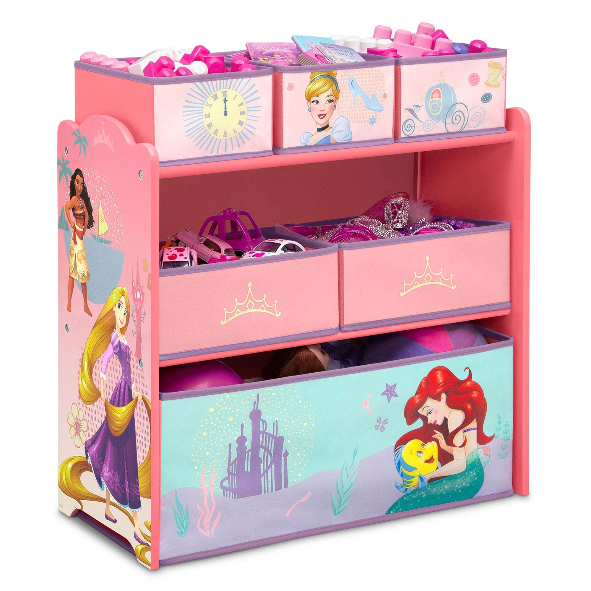 Bluey Design and Store 6 Bin Toy Storage Organizer by Delta Children