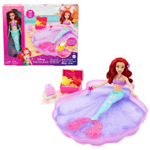 Mermaid doll with purple seashell pool and moldable sand set, in retail box